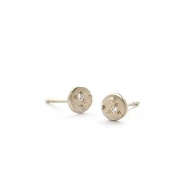 Boucles d'oreille mini avec diamant