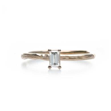 Bague fine en or avec diamant - Wim Meeussen Anvers