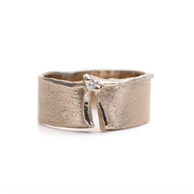 Ring in goud met diamant