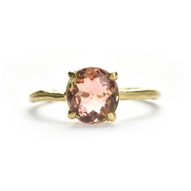 Bague fine en or avec tourmaline - Wim Meeussen Anvers