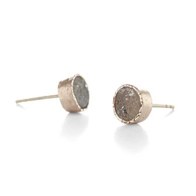 Earrings wit agate